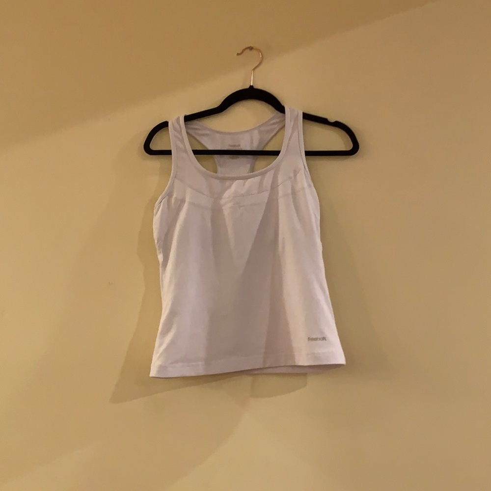 white reebok tank top